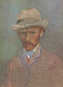 Vincent Van Gogh Self-Portrait with Grey Felt Hat (nn04) oil painting reproduction